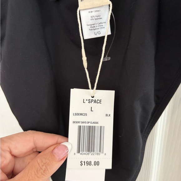 l*space Black Fringe One-Piece Swimsuit - Picture 9 of 10